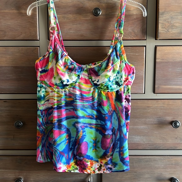 Tara Grinna tankini beautiful colors sz 8, 38-42c - Picture 2 of 9